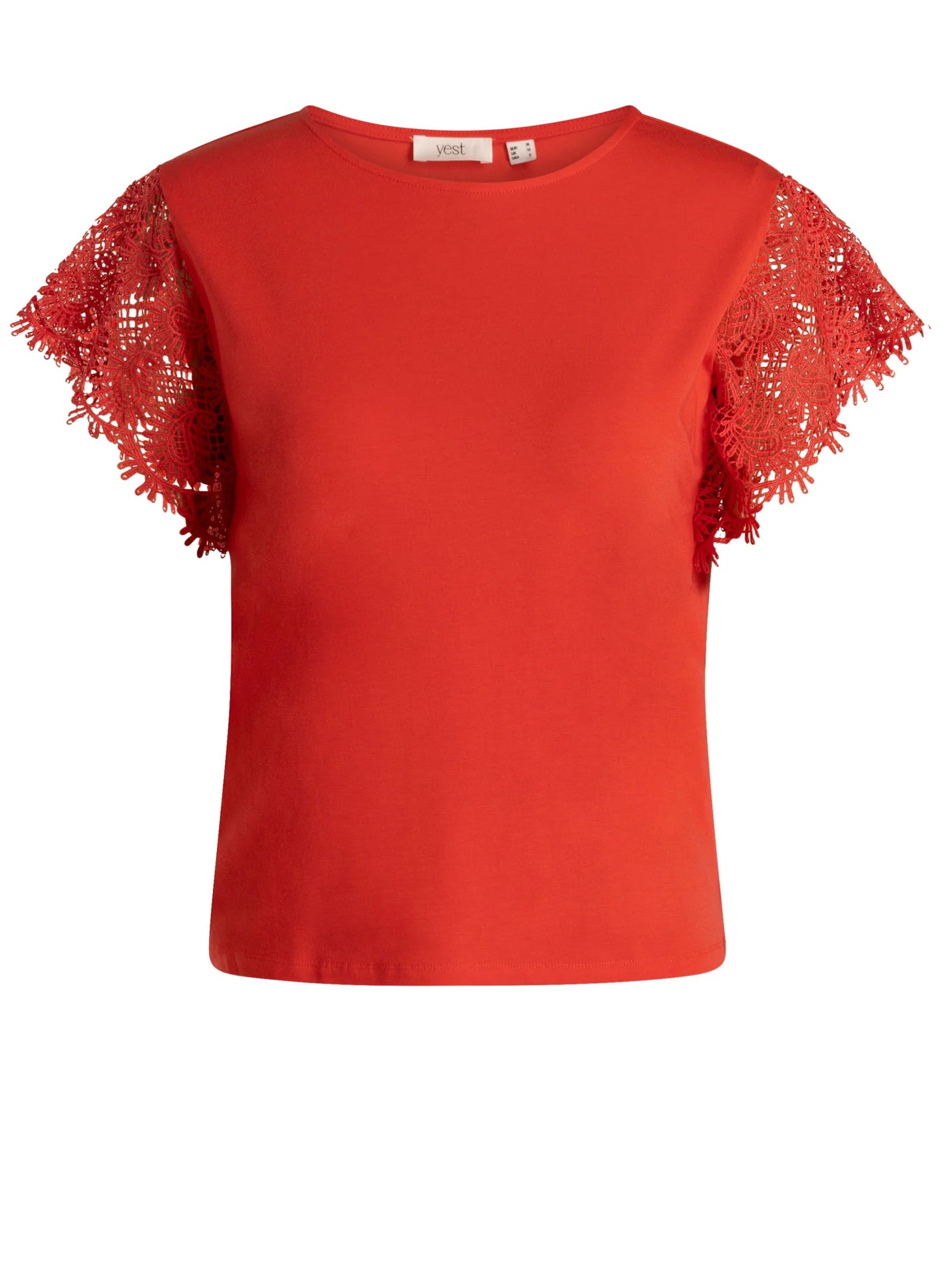 Röd topp från Yest Curve A006342