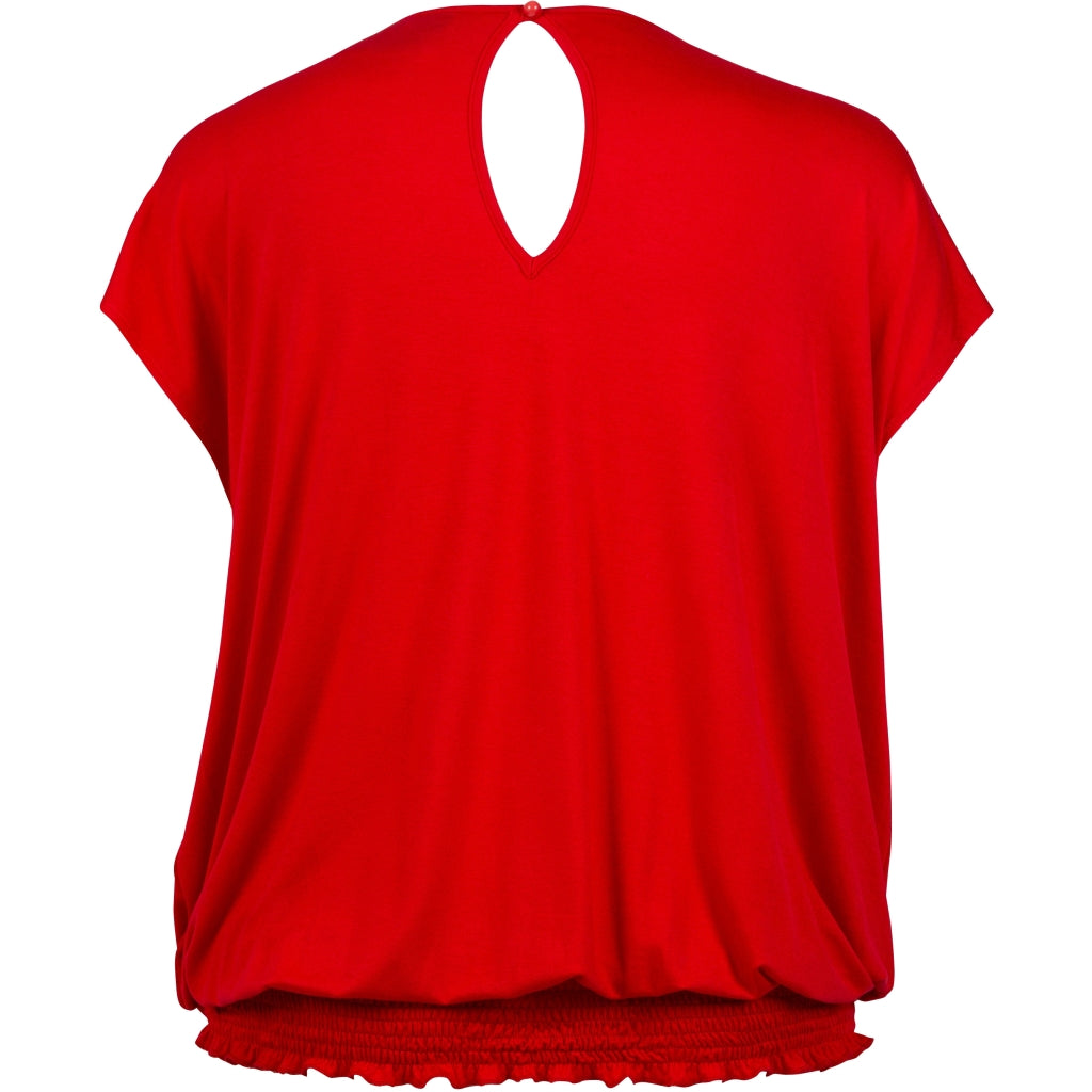 Röd topp med resår från Zoey 243-3453