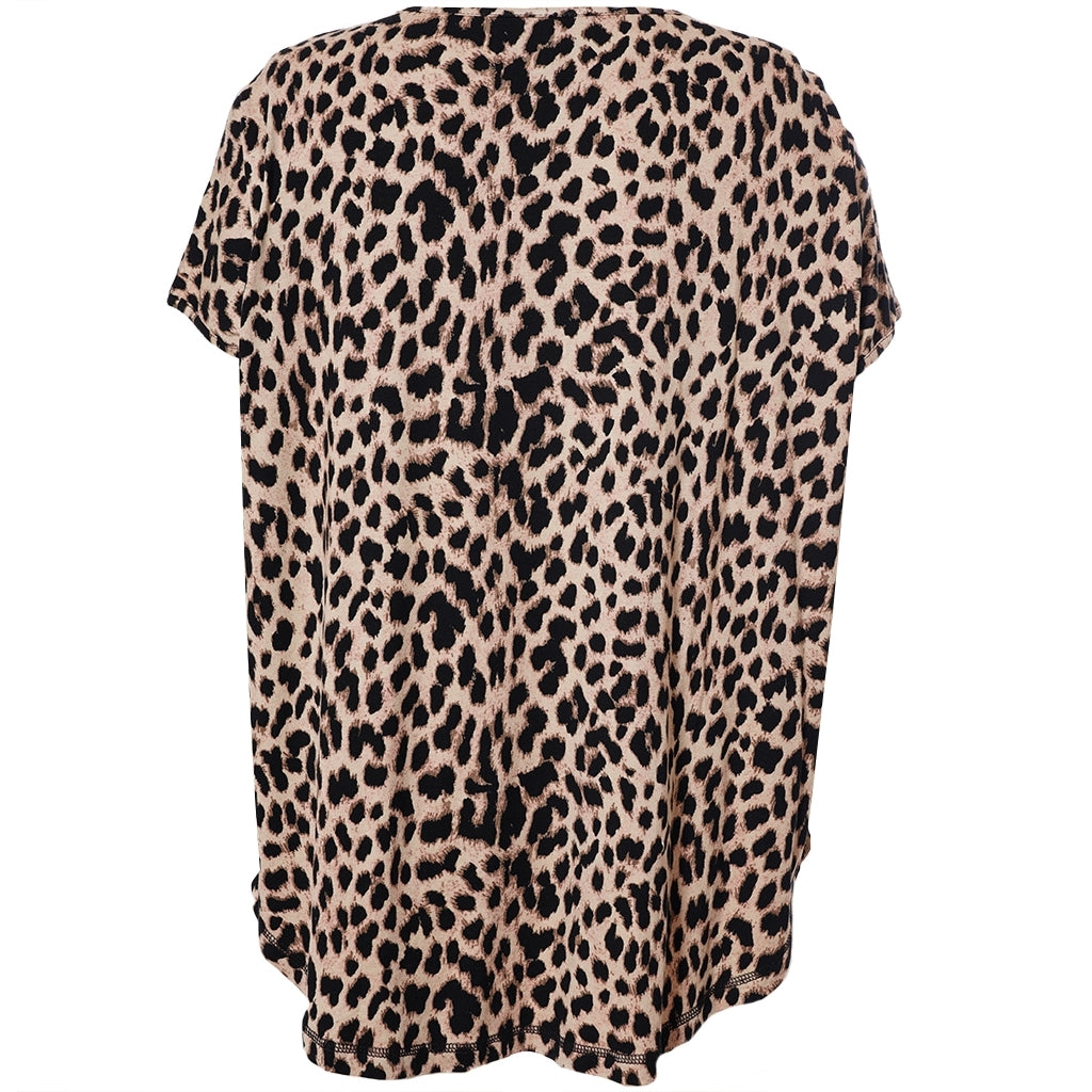 Leopard mönstrad gitte T-shirt från Gozzip G255000