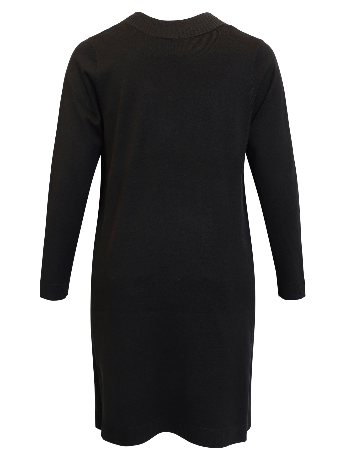 Svart stickad klänning från Ciso 219686