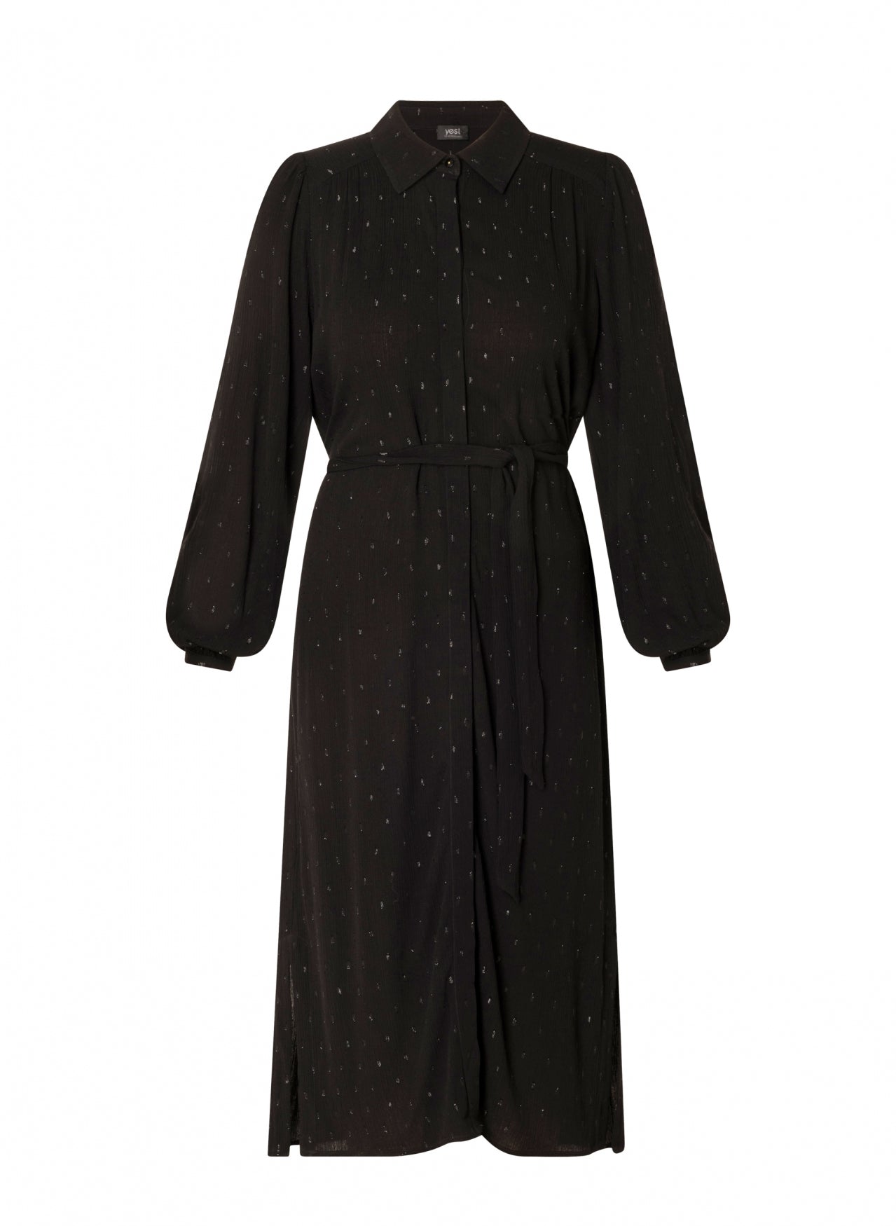 Svart lång klänning från YESTA A005804