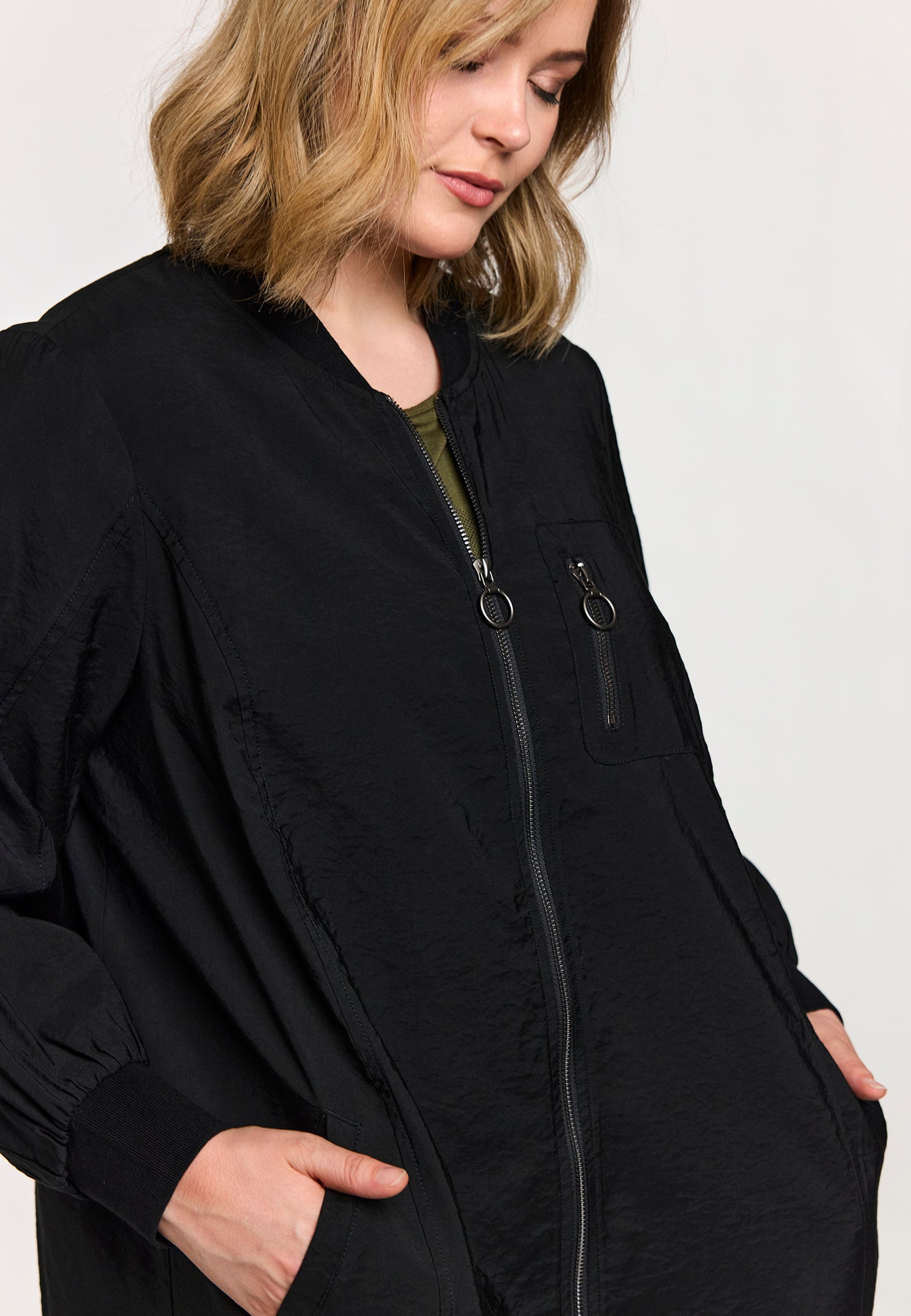 Lång bomber jacka från Gozzip G261017