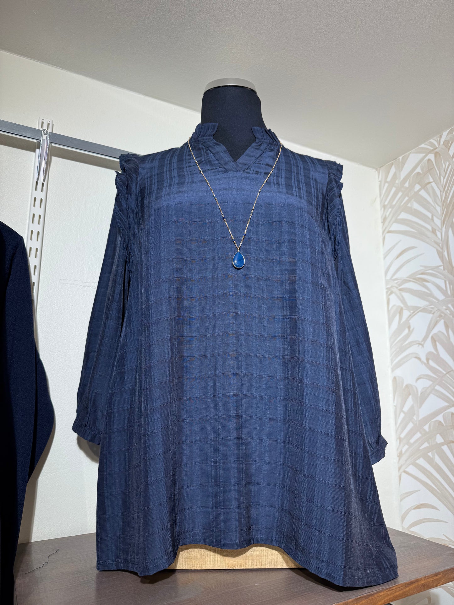 Marinblå blus från Studio S254863