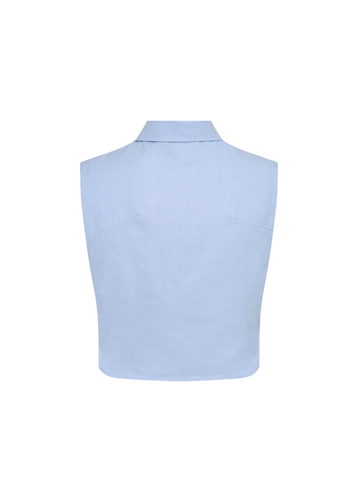 Ljusblå fusk skjortkrage W10391