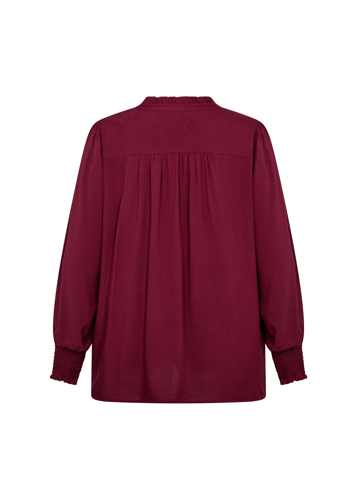 Vinröd blus från Wasabi W10523