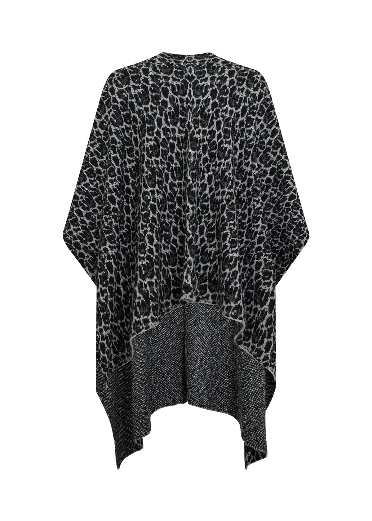 Leopard mönstrad poncho från Wasabi W50018