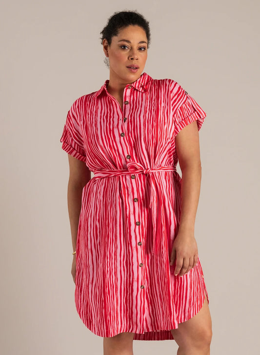 Randig långskjorta från Yest Curve A006285