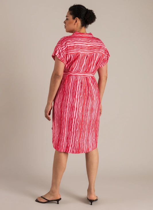 Randig långskjorta från Yest Curve A006285