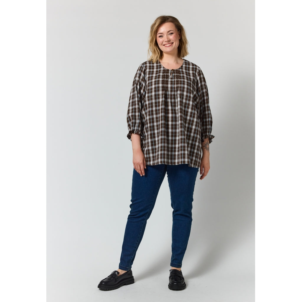 Rutig blus från Gozzip G266017