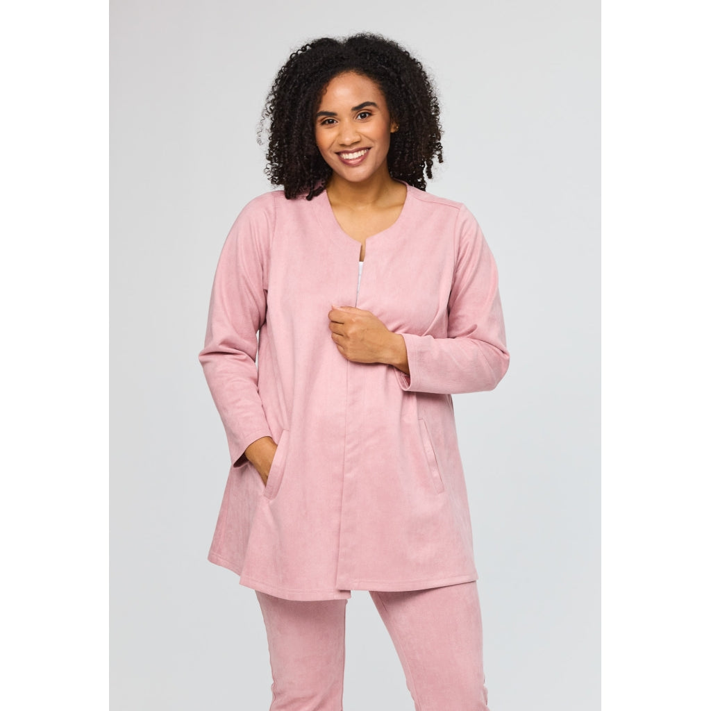 Rosa fusk mocka jacka från Studio S262862