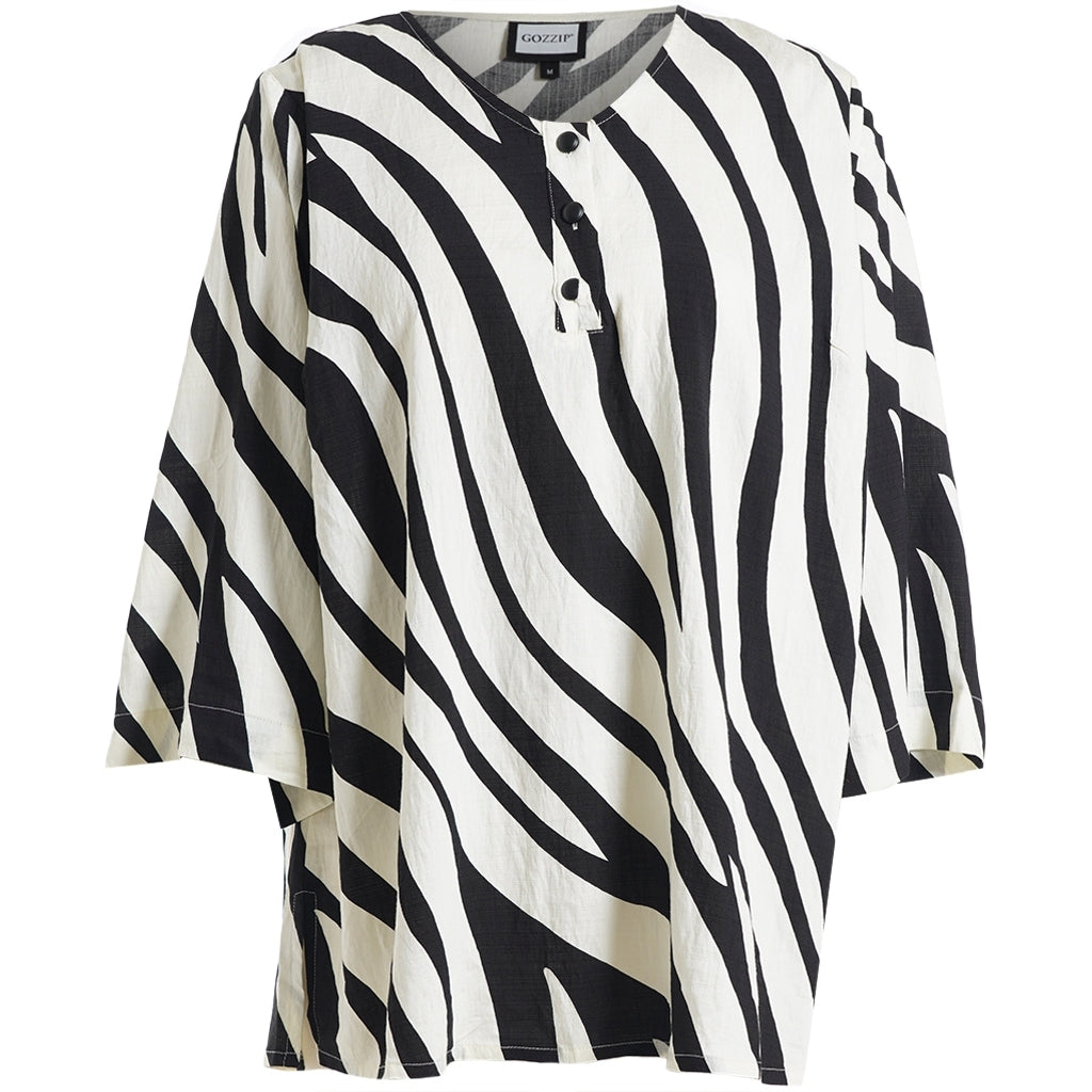 Zebra mönstrad blus från Gozzip G262049