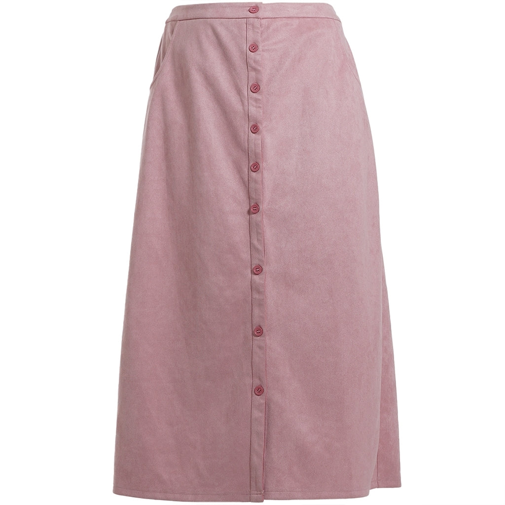 Rosa fusk mocka kjol från Studio S262861