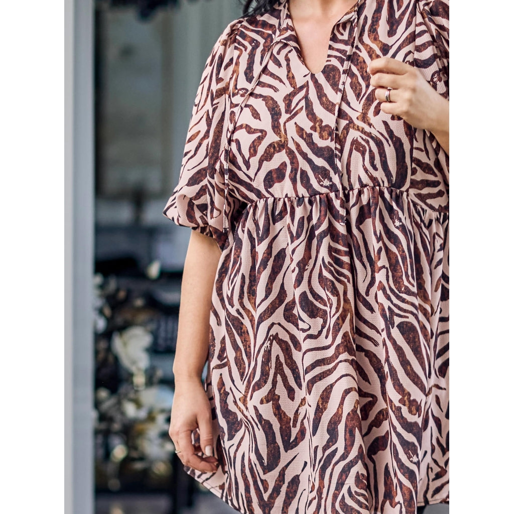 Zebra mönstrad tunika från Zoey 251-0526