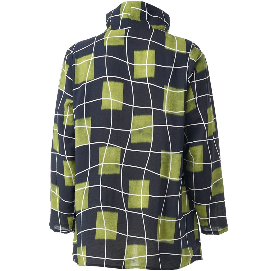 Grön mönstrad blus från Studio S261811