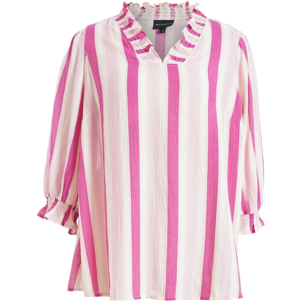 Rosa randig blus från Studio S262807