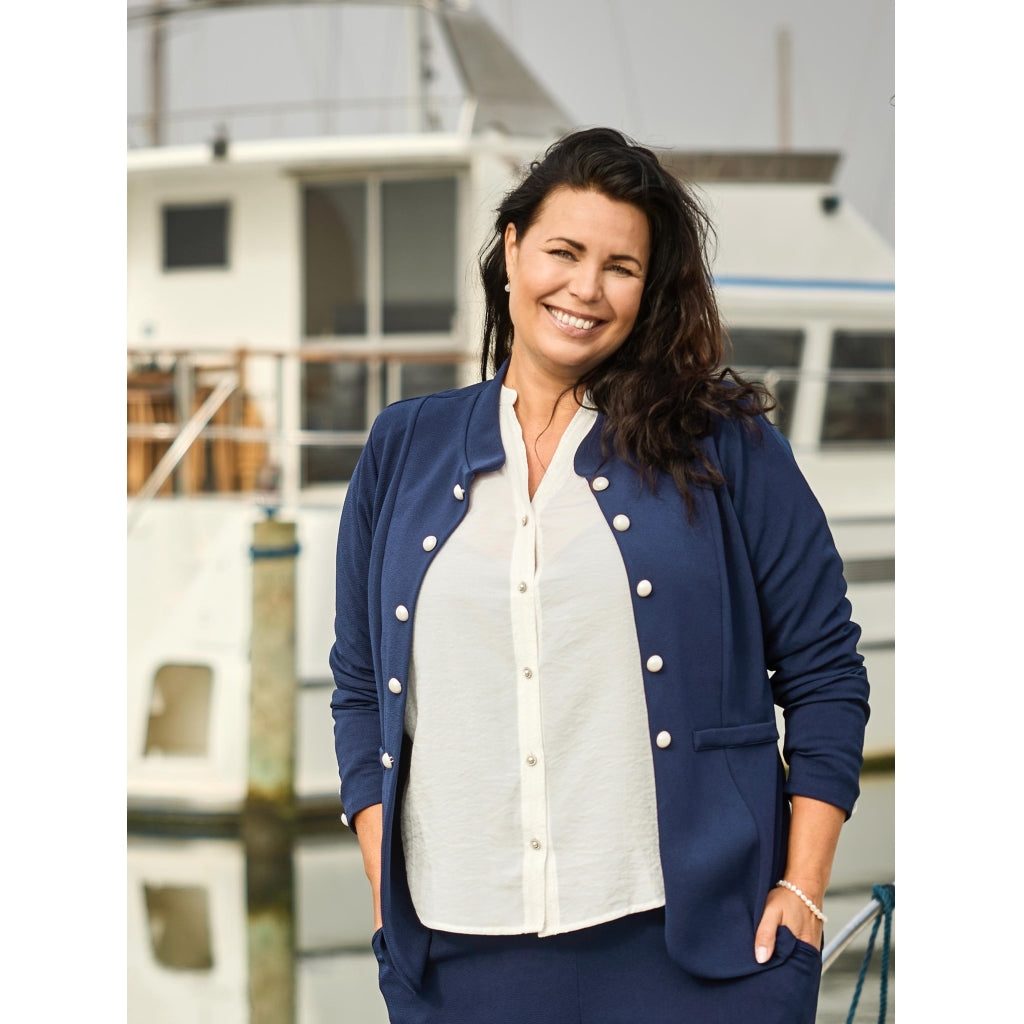 Marinblå kavaj från Zoey 244-0635