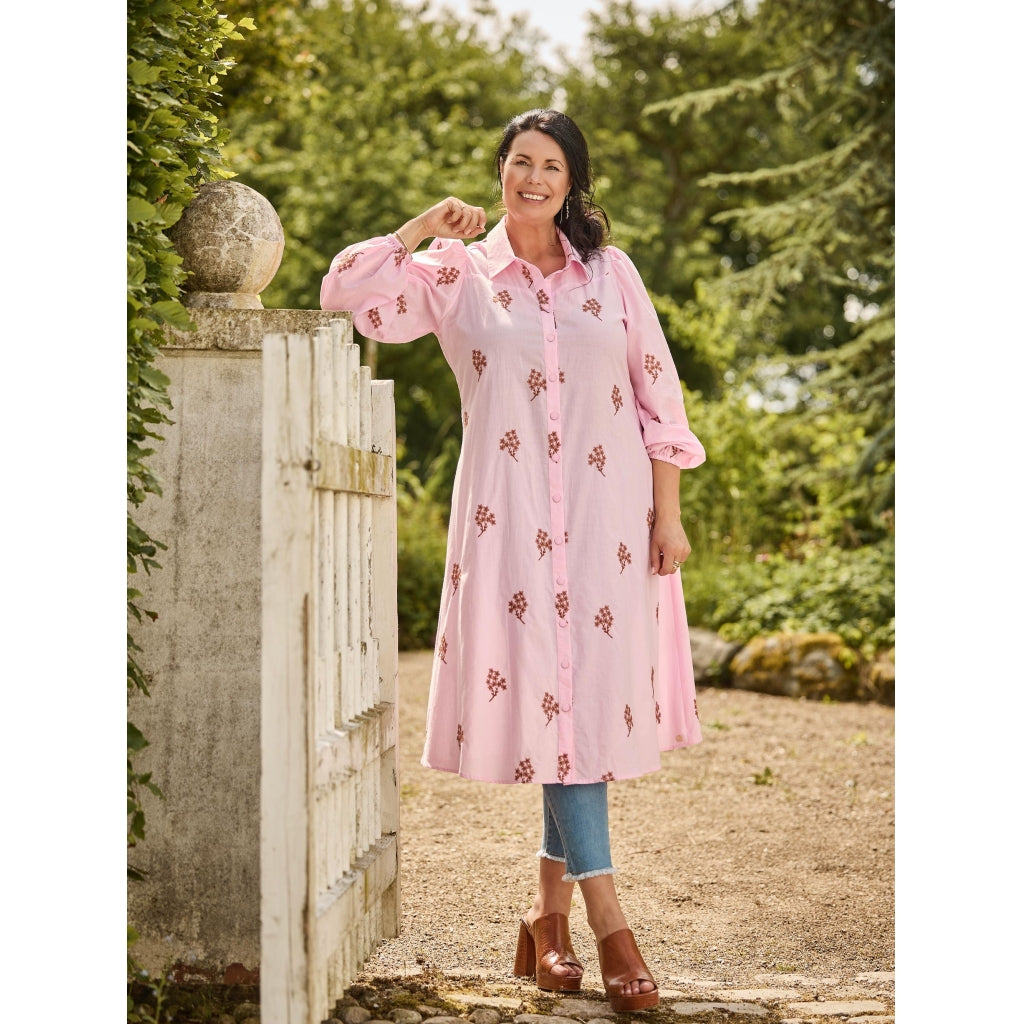 Rosa långskjorta/klänning från Zoey 253-2123