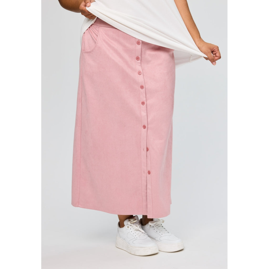 Rosa fusk mocka kjol från Studio S262861