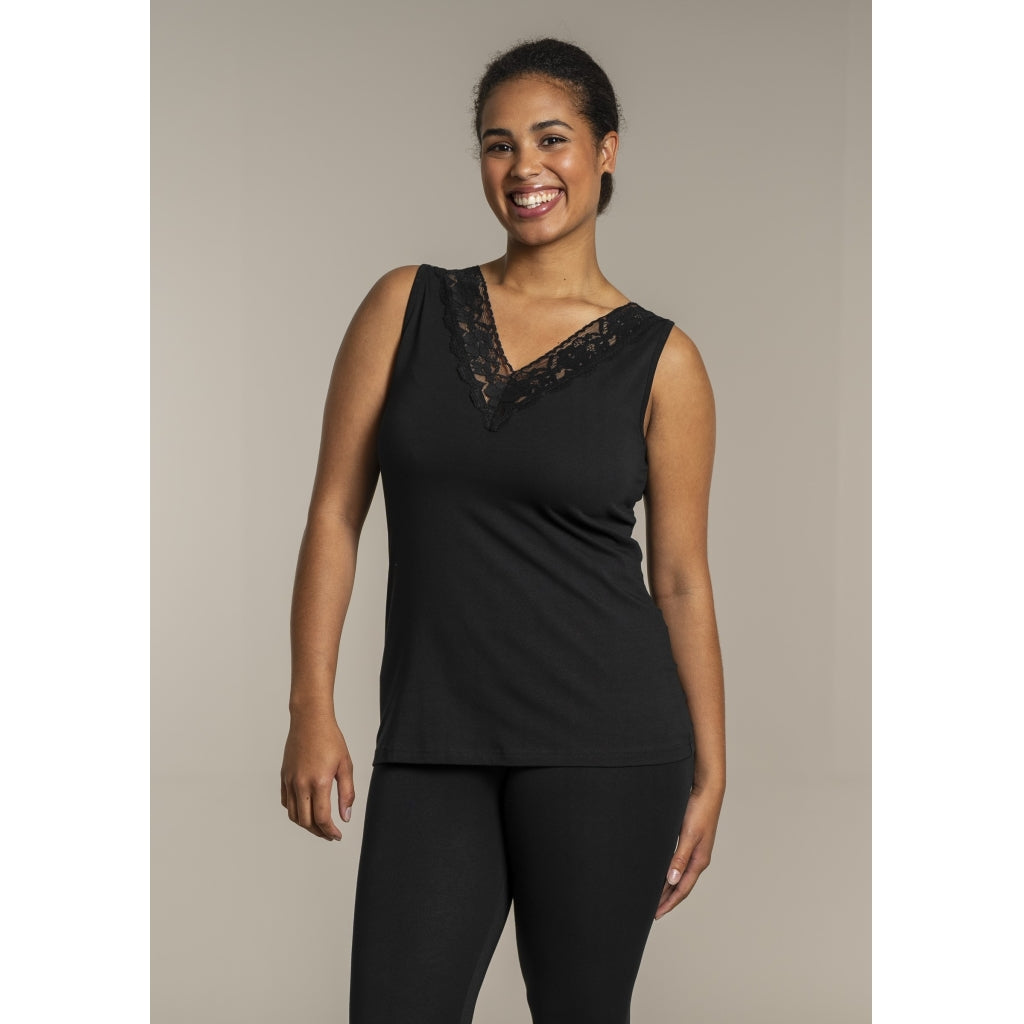 Bas linne med spets SG130