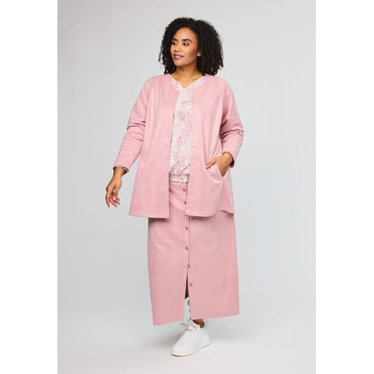 Rosa fusk mocka jacka från Studio S262862