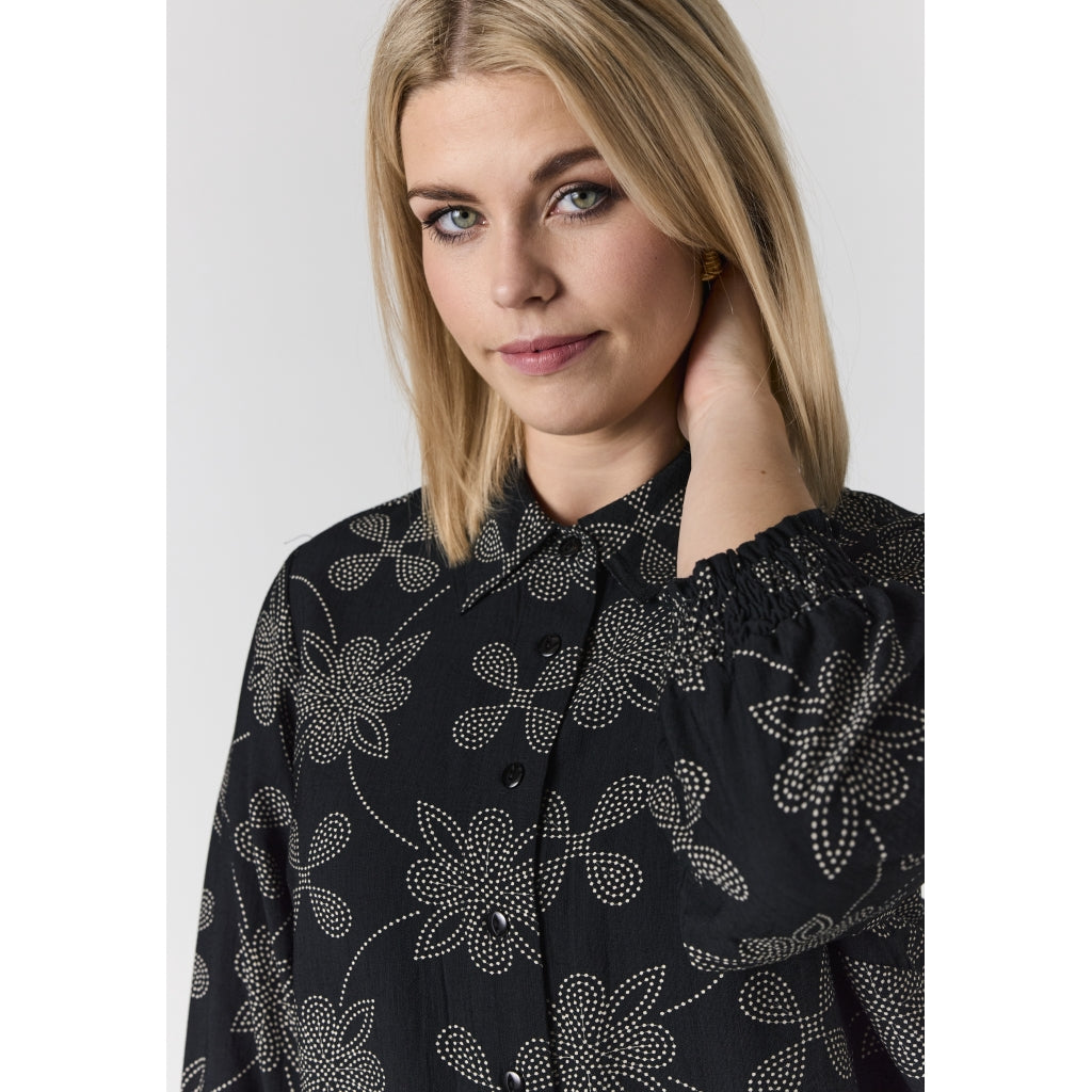 Mönstrad lång skjorta från Studio S265807