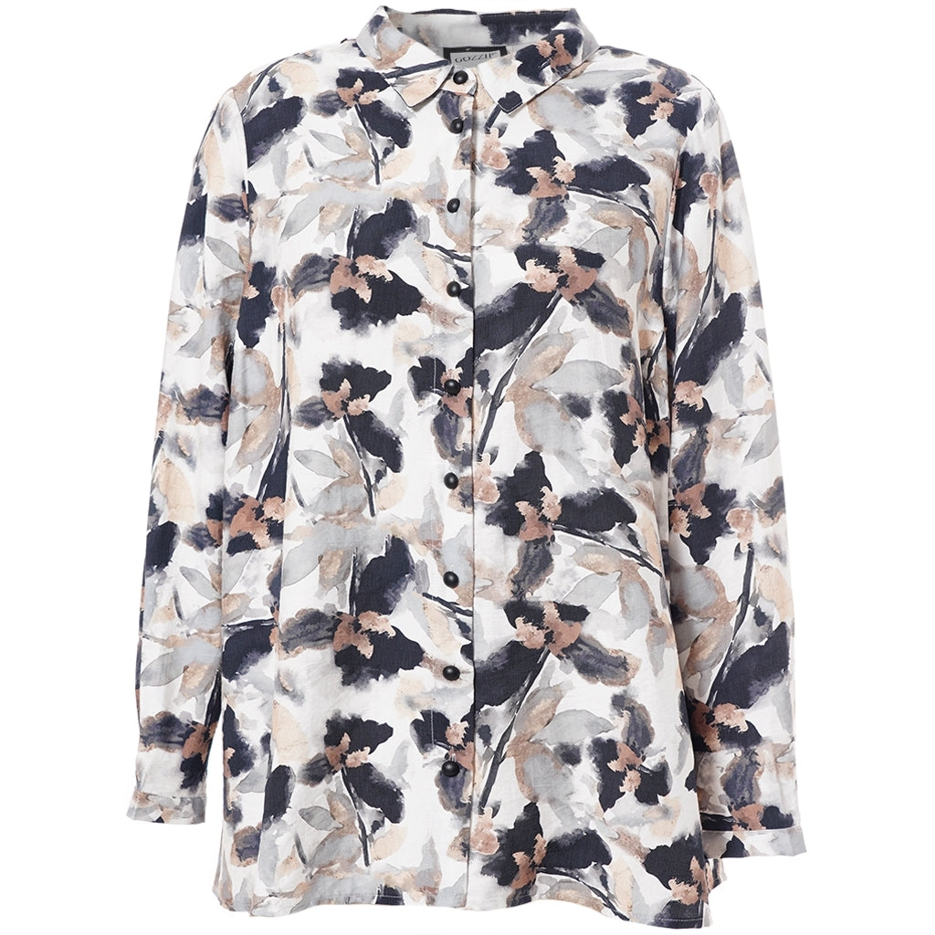 Mönstrad blus från Gozzip G255017