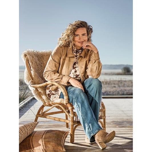 Fusk mocka jacka från Zoey 252-0535