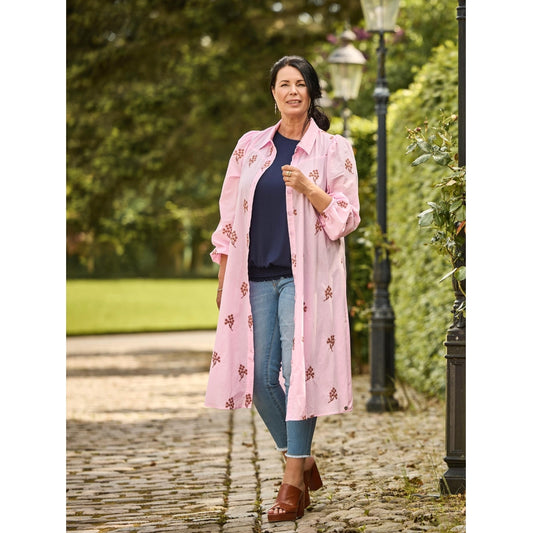 Rosa långskjorta/klänning från Zoey 253-2123