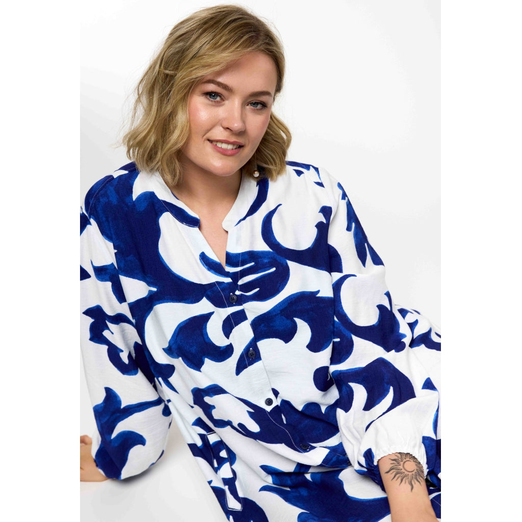 Mönstrad långskjorta/klänning från Gozzip G262013