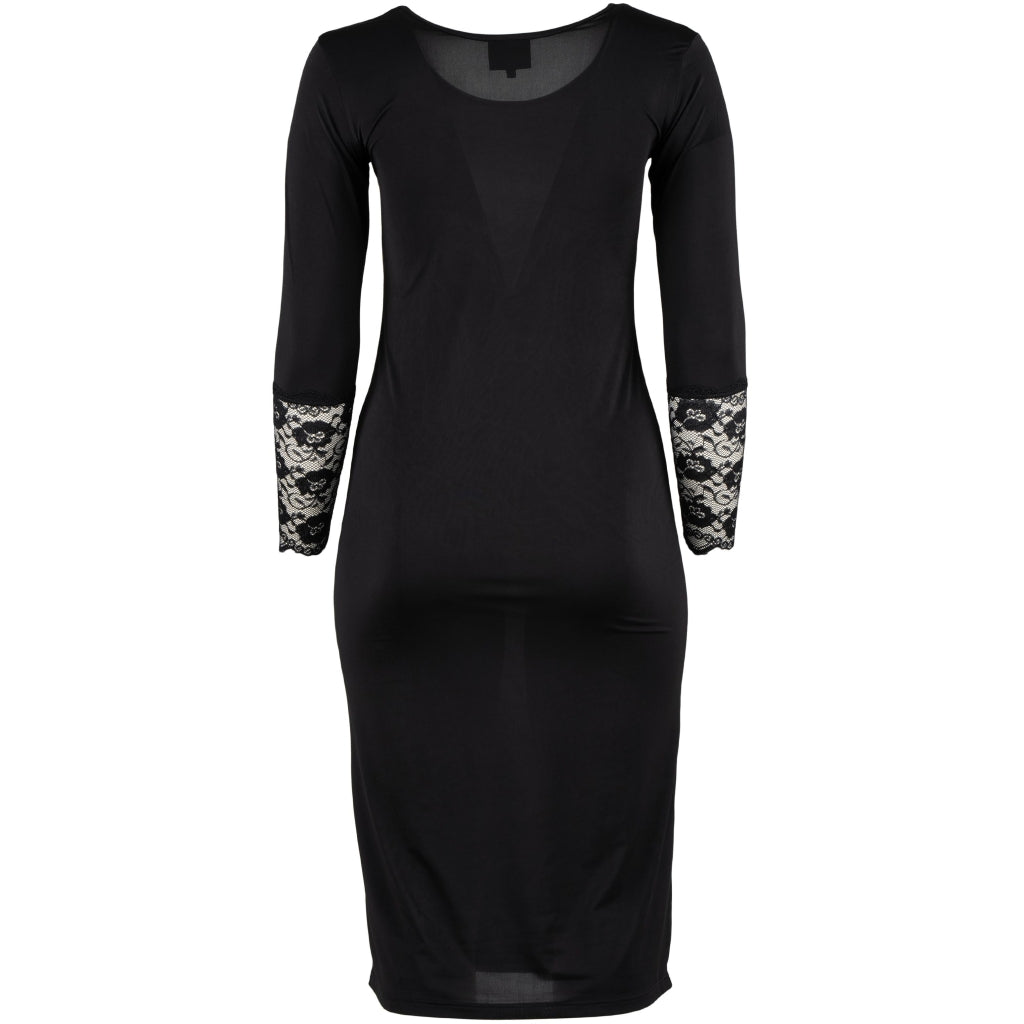 Svart underklänning med spetsärm från Studio S255893