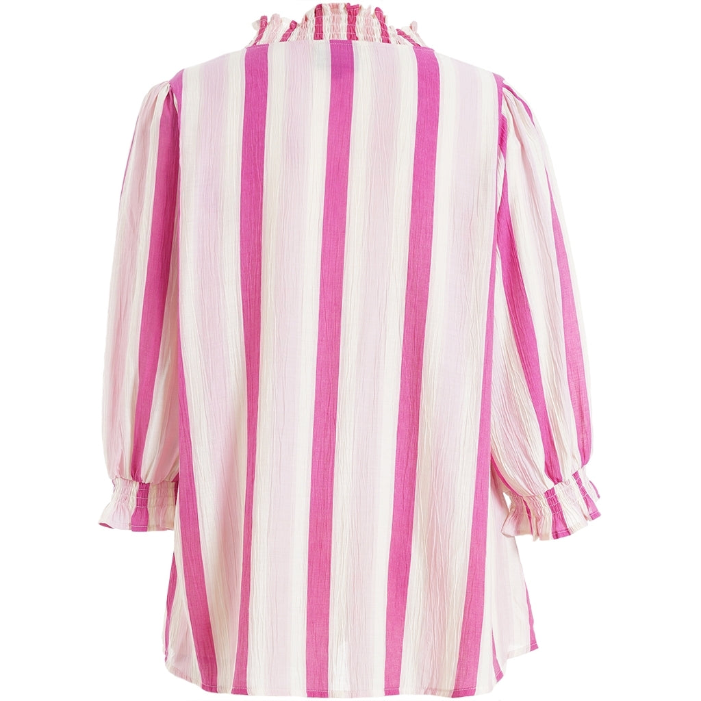 Rosa randig blus från Studio S262807