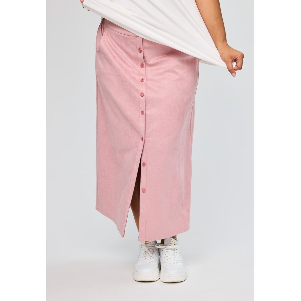 Rosa fusk mocka kjol från Studio S262861