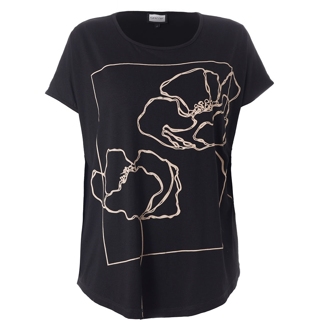 Mönstrad Gitte T-shirt från Gozzip G265034