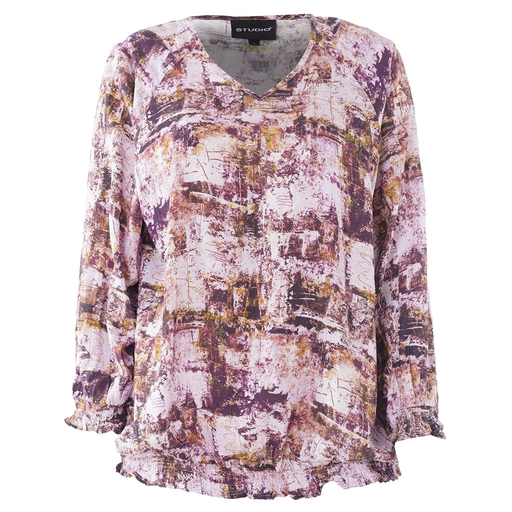 Mönstrad blus från Studio S266857