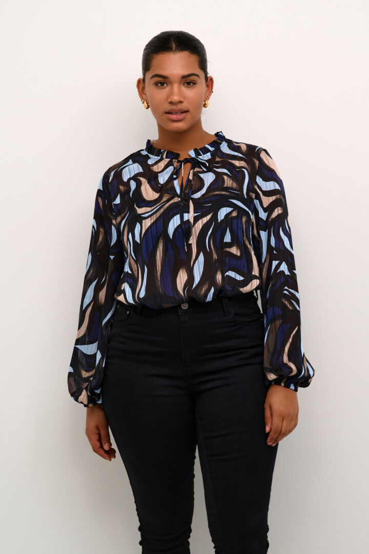 Chiffong blus från Kaffe Curve 10582663