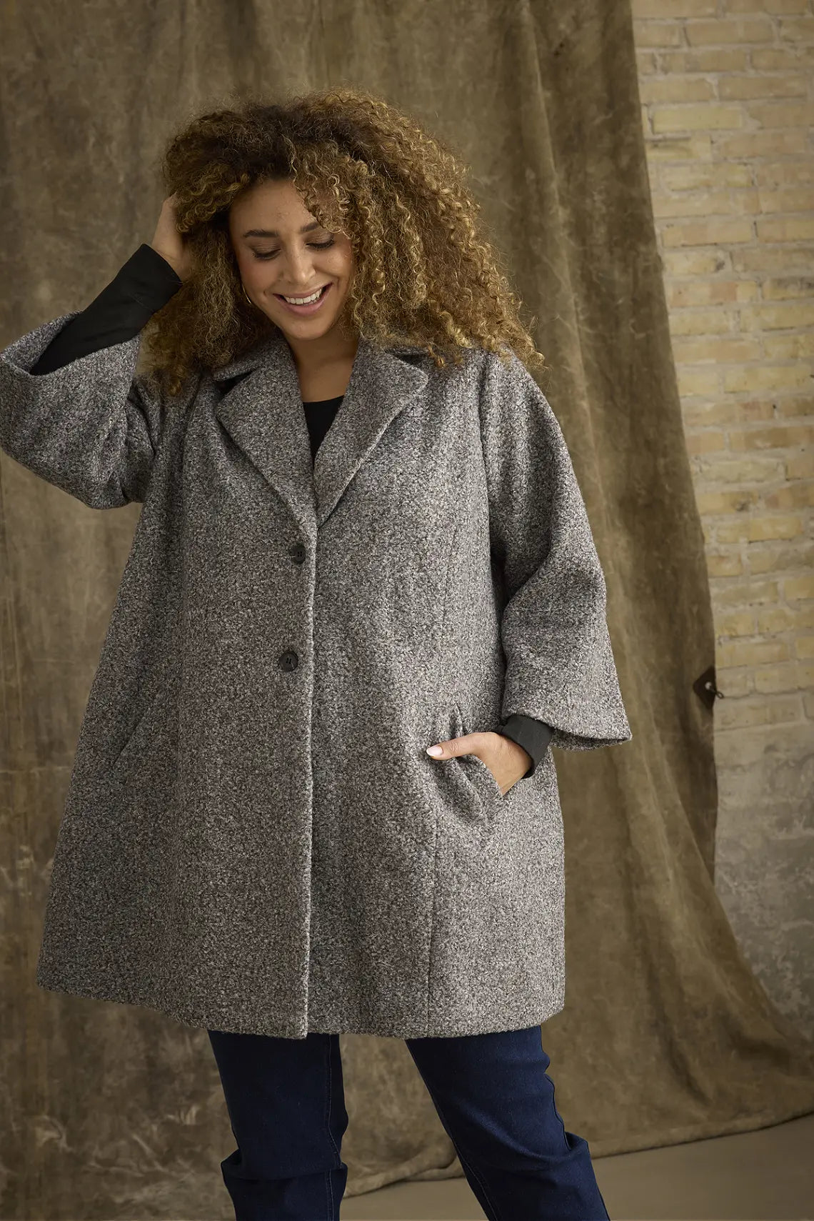 Grå kappa från Zhenzi 200870