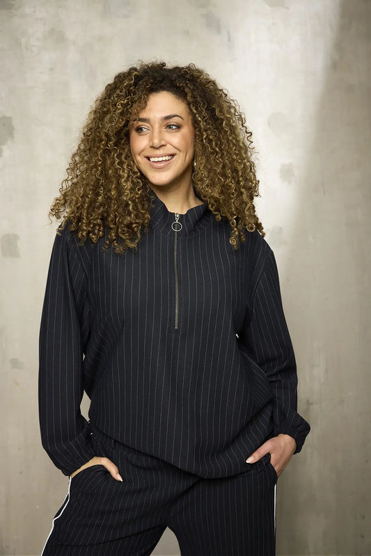 Randig sweatshirt från Zhenzi 201031