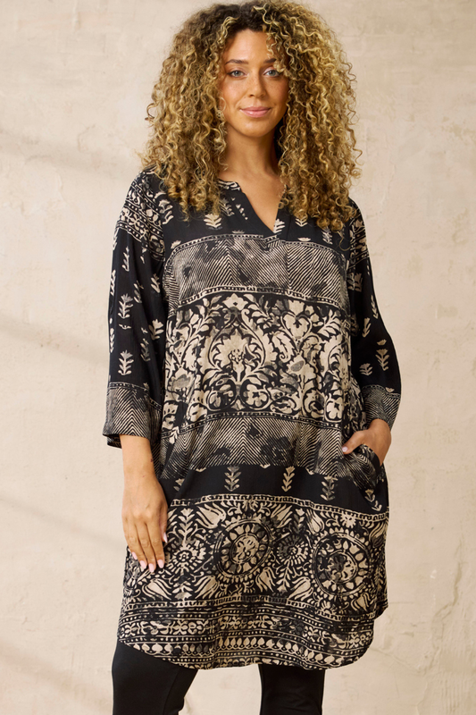 Mönstrad tunika från Zhenzi 201290