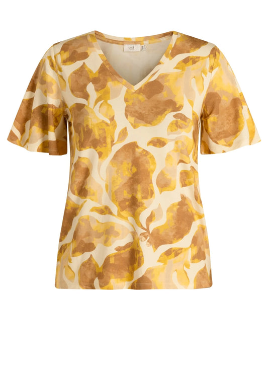 Mönstrad topp från Yest Curve A006331