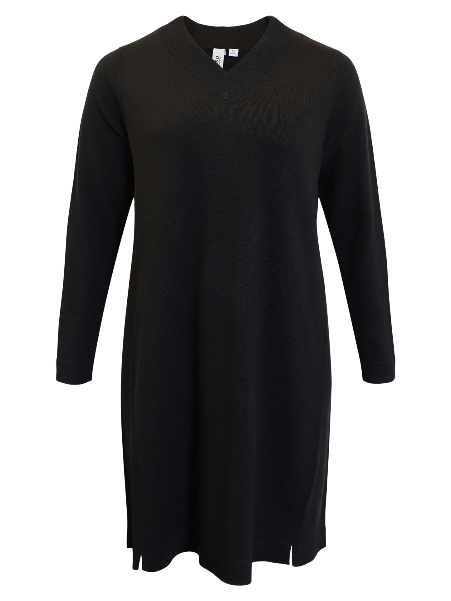 Svart stickad klänning från Ciso 219686