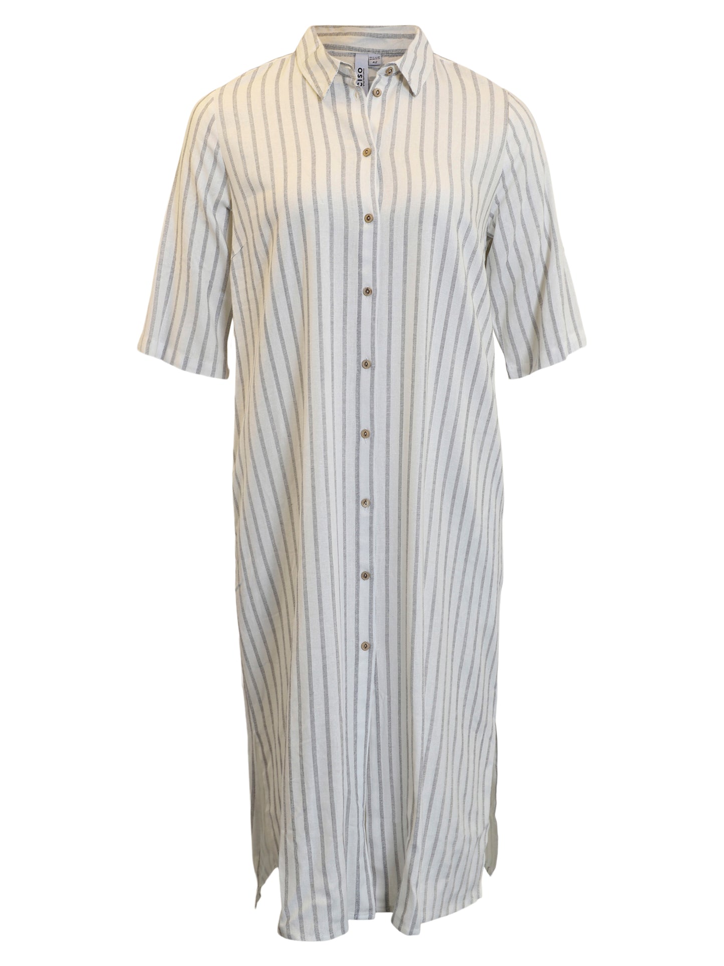 Randig lång skjorta/klänning från Ciso 219920