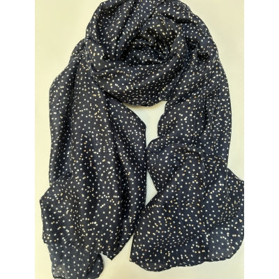 Svart scarf med prickar To26i183