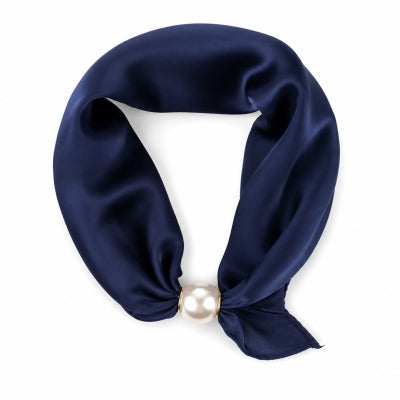 Marinblå scarf med magnet