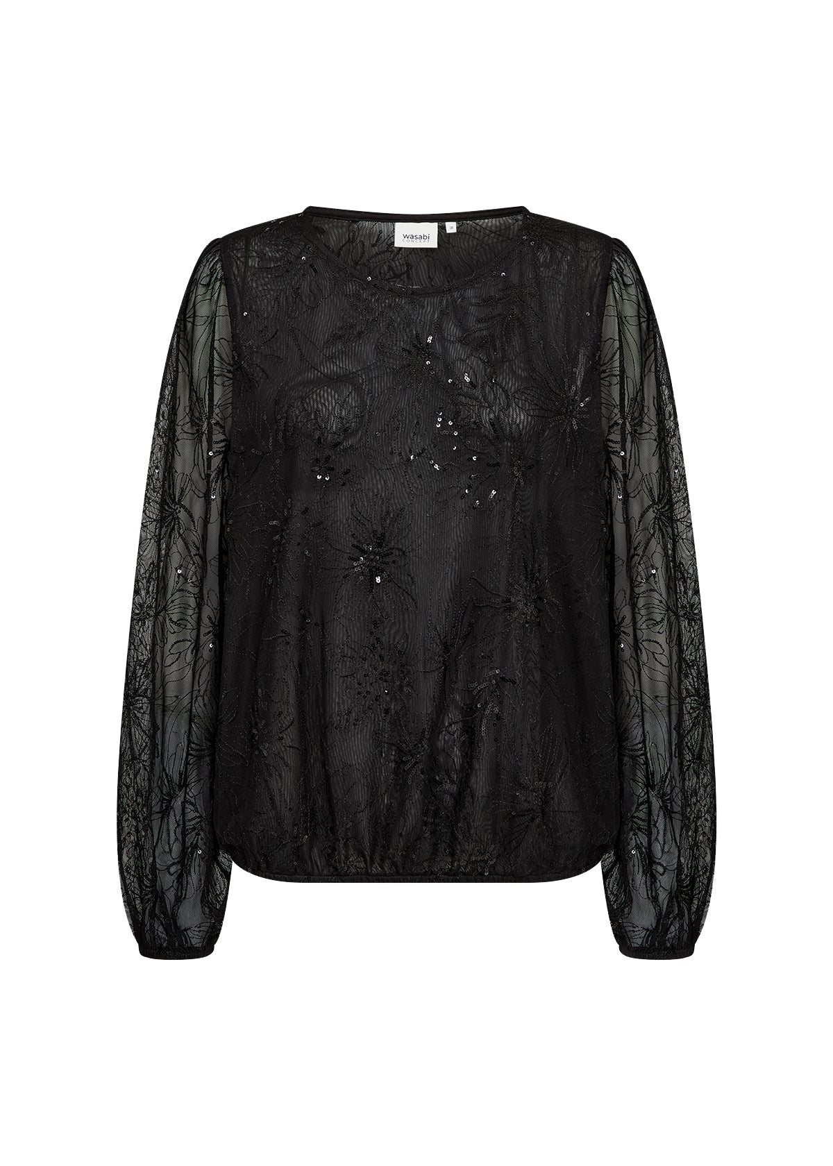 Glittrig blus från Wasabi 500072