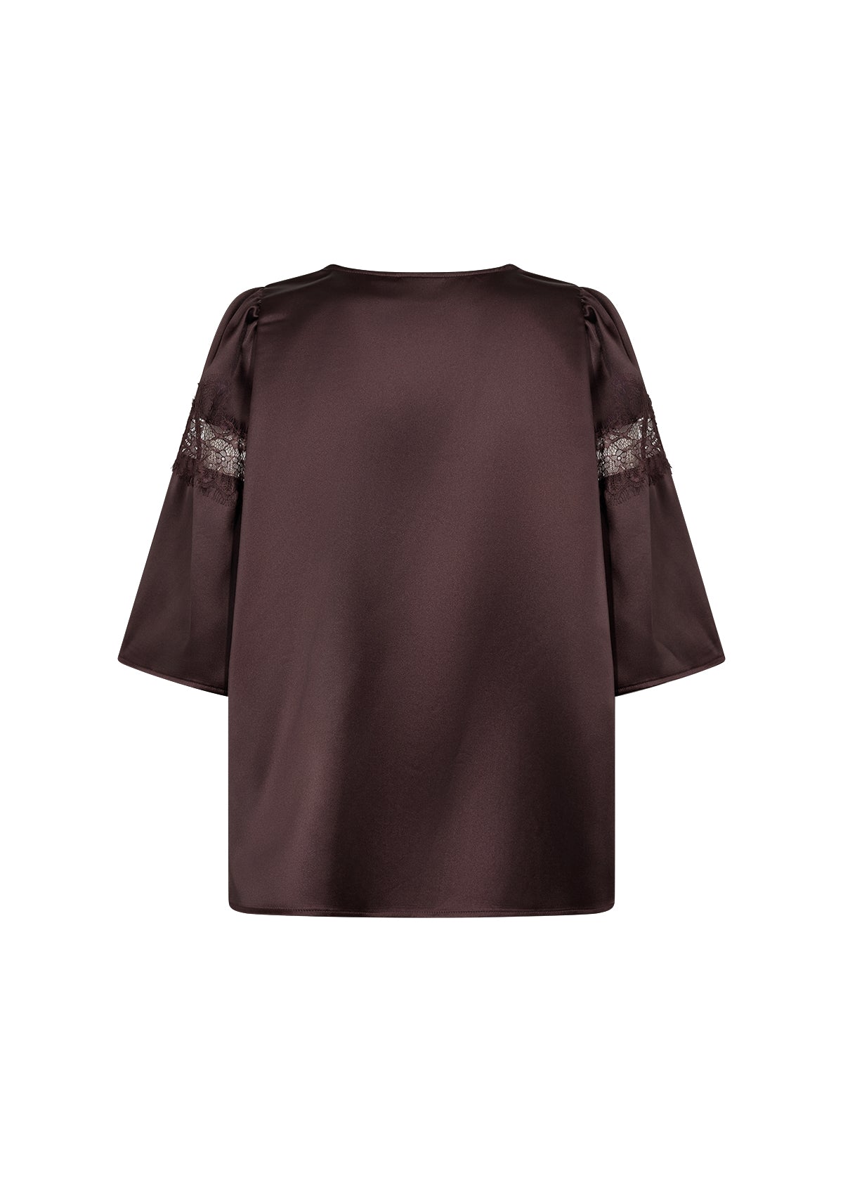 Elegant satinblus med spets från Wasabi 500206