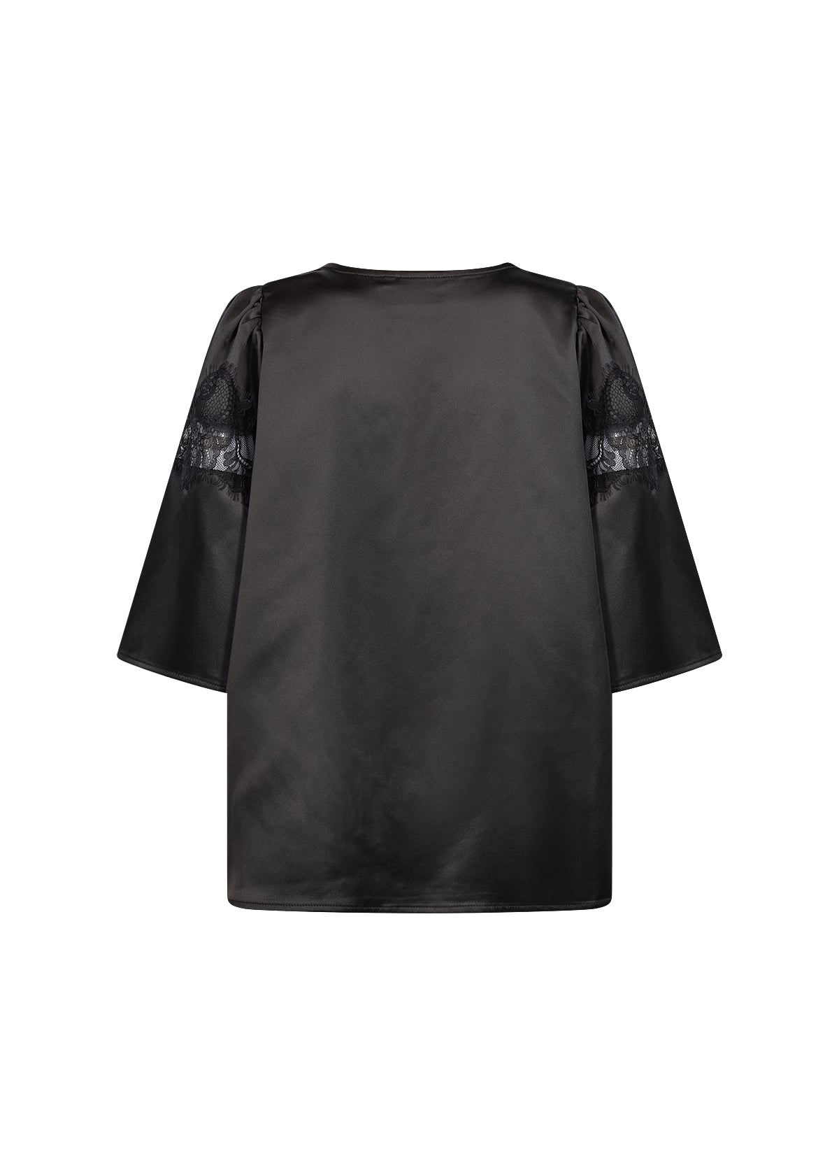 Elegant satinblus med spets från Wasabi 500206