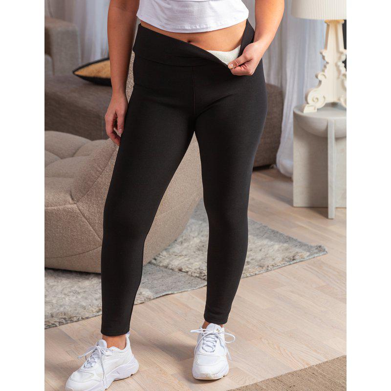 Mjuka fleecefodrad fodrade leggings från Trofe 54215