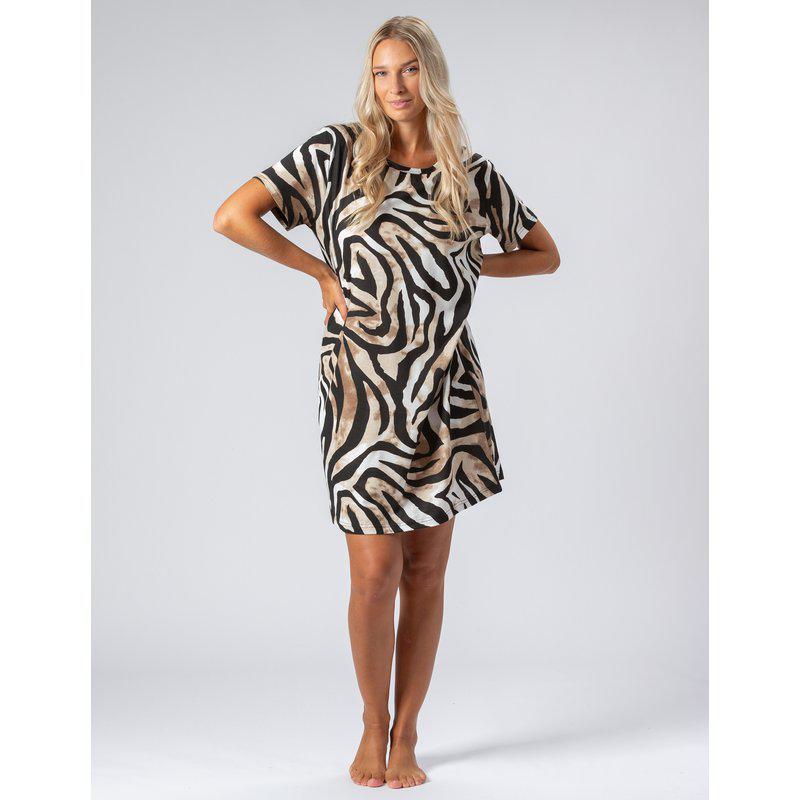 Zebra mönstrat nattlinne från Trofe 65244