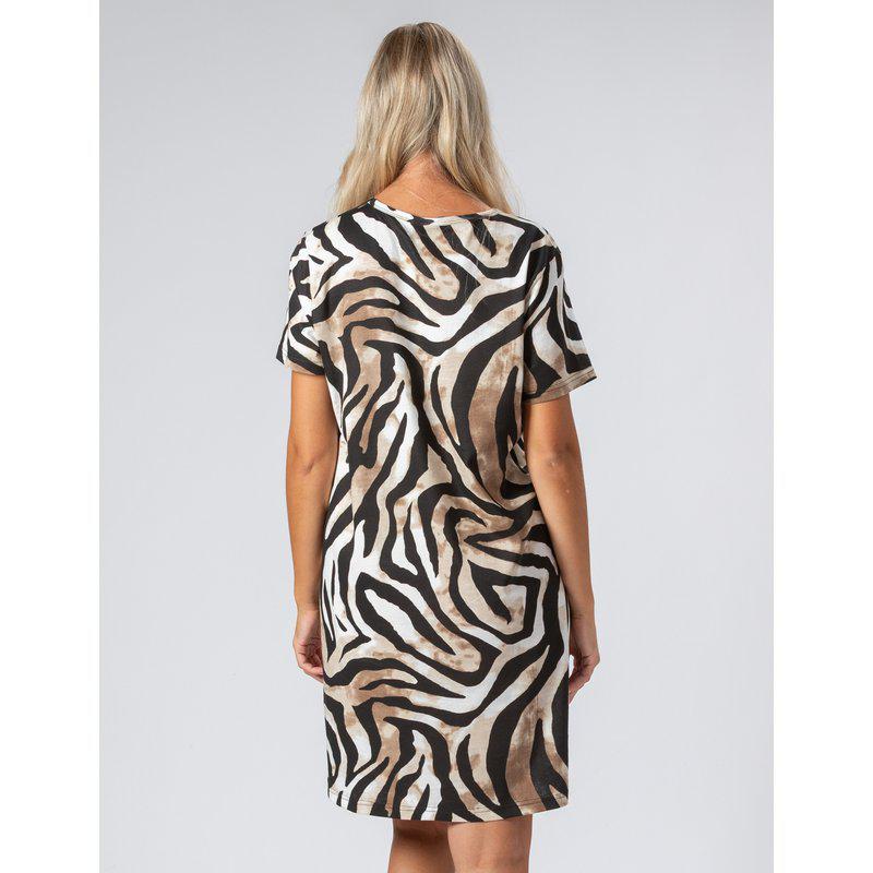 Zebra mönstrat nattlinne från Trofe 65244