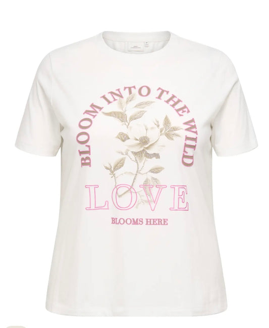 Vit T-shirt från Carmakoma 15353379